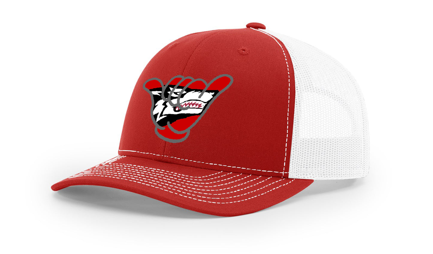 Wolf Hang Loose Cap - R112 Red/White Snapback