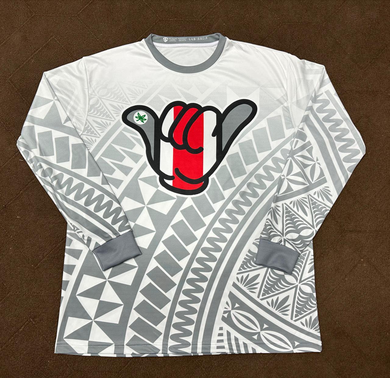 Ohio State Buckeyes Hang Loose Long Sleeve Tribal Pattern